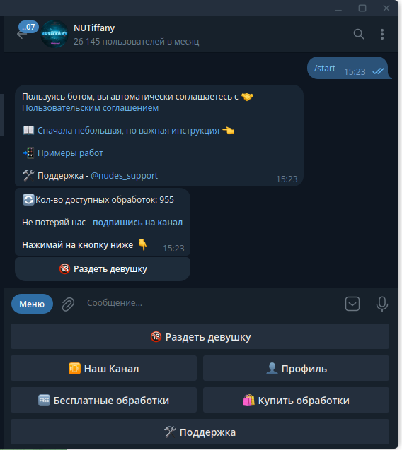 Скриншот Telegram 1